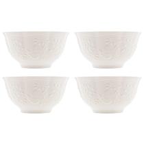 Conjunto de 4 Bowls de Porcelana New Bone Butterfly Flower 520ml - Lyor