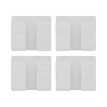 Conjunto de 4 Caixas de Armazenamento de Parede - Multifuncional e Sem Perfuração Conjunto de 4 Caixas de Armazenamento de Parede - Multifuncional e Sem Perfuração