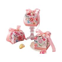 Conjunto De 4 Caixas De Doces Pintadas À Mão Com Flores, Caixa De Presente De Luxo Para Casamento Conjunto De 4 Caixas De Doces Pintadas À Mão Com Flores, Caixa De Presente De Luxo Para Casamento