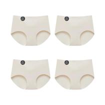 Conjunto De 4 Calcinhas De Seda Sem Costura Para Mulheres, Confortáveis, Leves E Macias, Tamanhos