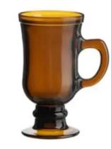 Conjunto De 4 Canecas Taça Âmbar Para Café Cappuccino 115-ml