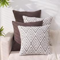 Conjunto de 4 capas de almofadas decorativas HPUK, 50x50cm, naturais