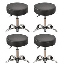 Conjunto de 4 capas de banco de bar em PU impermeável HAOYONG, pretas de 30 a 38 cm