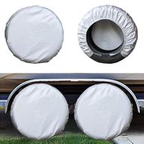 Conjunto de 4 capas de pneus Kayme para RV Travel Trailer Camper 4XL Conjunto de 4 capas de pneus Kayme para RV Travel Trailer Camper 4XL