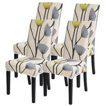 Conjunto de 4 capas para cadeiras de sala de jantar SearchI Stretch Dandelion