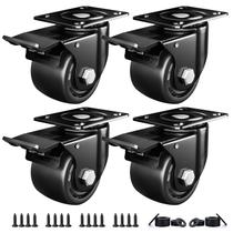Conjunto de 4 cargas pesadas Caster Wheels ANDUTEES de 2 polegadas
