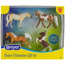 Conjunto de 4 Cavalos Breyer Stablemates - Pintos e Palominos
