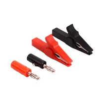 Conjunto De 4 Clipes De Teste Com Cabo De 55mm, Plugue Banana De 4mm, Clipes De Teste Para Stonego Conjunto De 4 Clipes De Teste Com Cabo De 55mm, Plugue Banana De 4mm, Clipes De Teste Para Stonego