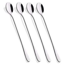 Conjunto de 4 colheres longas de aço inoxidável HIWARE 23 cm Conjunto de 4 colheres longas de aço inoxidável HIWARE 23 cm