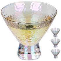Conjunto de 4 copos de martini sem haste Lysenn Iridescent de 230 ml Conjunto de 4 copos de martini sem haste Lysenn Iridescent de 230 ml