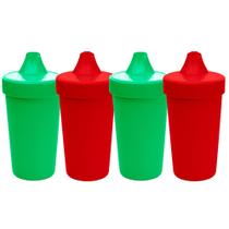 Conjunto de 4 copos Re-Play Toddler Sippy Cups, à prova de derramamento, 295 ml Conjunto de 4 copos Re-Play Toddler Sippy Cups, à prova de derramamento, 295 ml