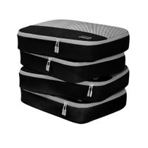 Conjunto de 4 Cubos de Embalagem Dot&Dot Large para Mala de Viagem