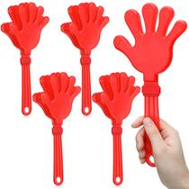 Conjunto de 4 em plástico vermelho Hand Clappers Woanger Jumbo 28 cm