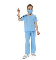 Conjunto de 4 esfoliantes de algodão azul Doctor Costume Wizland Doctor