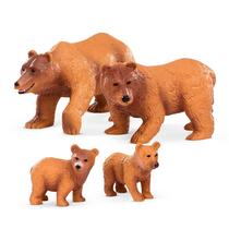 Conjunto de 4 Estatuetas de Animais da Terra by Battat - Urso Marrom Conjunto de 4 Estatuetas de Animais da Terra by Battat - Urso Marrom