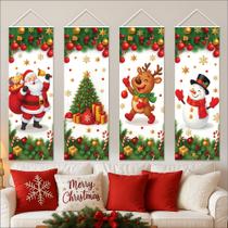 Conjunto de 4 faixas de Natal KatchOn 120 x 40 cm em poliéster