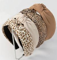 Conjunto de 4 Faixas e Argolas de Cabelo Huachi - Moda Knotted