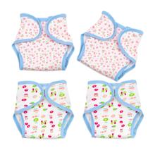 Conjunto de 4 Fraldas para Boneca Reborn Pedolltree (17-22 polegadas)