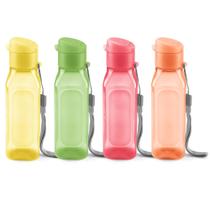 Conjunto de 4 garrafas de água Milton 300ml multicoloridas sem BPA