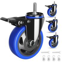 Conjunto de 4 hastes giratórias Caster Wheels WOZESEIK de 3 polegadas Conjunto de 4 hastes giratórias Caster Wheels WOZESEIK de 3 polegadas