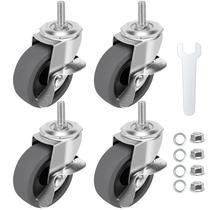 Conjunto de 4 hastes giratórias com travamento Caster Wheels WHARSTM 3