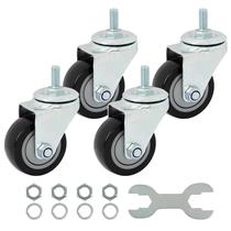Conjunto de 4 hastes roscadas Caster Wheels Finnhomy Swivel de 8 cm Conjunto de 4 hastes roscadas Caster Wheels Finnhomy Swivel de 8 cm