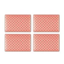 Conjunto de 4 Jogos Americanos Retangulares Saleen (Retro Rose)