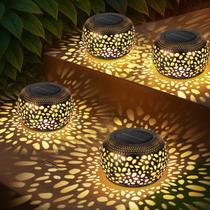 Conjunto de 4 Lanternas Solares NFEVER à Prova d'Água com Luz Bicolor