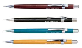 Conjunto de 4 lápis mecânicos Pentel P200 Series (0,3/0,5/0,7/0,9 mm) Conjunto de 4 lápis mecânicos Pentel P200 Series (0,3/0,5/0,7/0,9 mm)