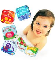 Conjunto de 4 livros de banho flutuantes para bebês à prova d'água BabyBibi Conjunto de 4 livros de banho flutuantes para bebês à prova d'água BabyBibi