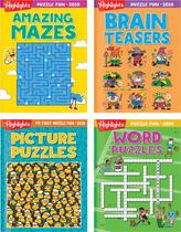 Conjunto de 4 Livros Puzzle Fun 2026 para Crianças Conjunto de 4 Livros Puzzle Fun 2026 para Crianças