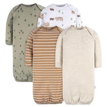 Conjunto de 4 Macacões para Bebê Gerber Menino 0-3 Meses