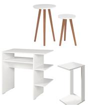 Conjunto de 4 Mesas Laterais Perfeitas para Decoração Conjunto de 4 Mesas Laterais Perfeitas para Decoração