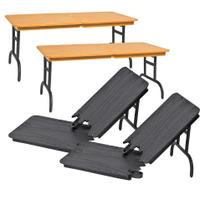 Conjunto de 4 Mesas Quebráveis para Figuras de Ação de Luta Livre Conjunto de 4 Mesas Quebráveis para Figuras de Ação de Luta Livre