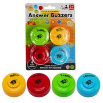 Conjunto de 4 Mini Answer Buzzers Gelabur para jogos de perguntas e respostas