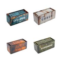 Conjunto De 4 Mini Caixas De Armazenamento De Ferro Estilo Industrial Retrô Decoração Criativa Para