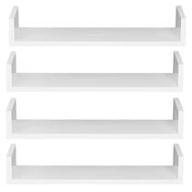 Conjunto de 4 nicho tipo u mdf 45cm decorativo everest