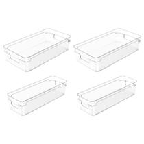 Conjunto de 4 Organizadores de Armário Clear - Ou Conjunto de 4 Organizadores de Armário Clear - Ou