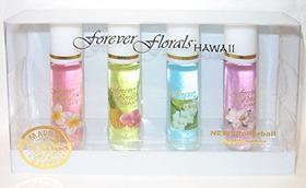Conjunto de 4 pacotes de perfume Forever Florals Hawaii, 30 ml com bola de patins