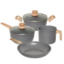 Conjunto de 4 Panelas para Indução Premium Revestimento em Cerâmica