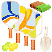 Conjunto de 4 Pás de Pickleball Sprypals - Superfície de Fibra de Vidro