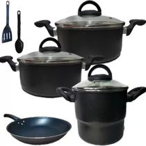 Conjunto De 4 Peças Antiaderente + 2 Espátula Nylon