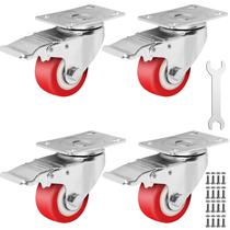 Conjunto de 4 peças Caster Wheels Castrek Heavy Duty de 2,5 polegadas (680 kg)