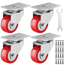 Conjunto de 4 peças Caster Wheels Castrek Heavy Duty de 2,5 polegadas (680 kg)