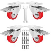 Conjunto de 4 peças Caster Wheels Castrek Heavy Duty de 3 polegadas (820 kg)