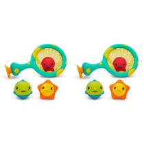 Conjunto de 4 peças de basquete Bath Toy Munchkin Catch and Score