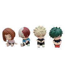 Conjunto de 4 peças de bonecos colecionáveis My Hero Academia Chibi Conjunto de 4 peças de bonecos colecionáveis My Hero Academia Chibi