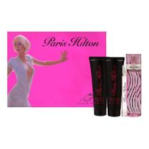Conjunto de 4 peças de fragrância feminina com estilo Paris Hilton