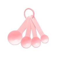 Conjunto De 4 Peças De Medidores Colheres Cor Rosa