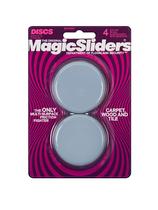 Conjunto de 4 peças Furniture Slider Magic Sliders 60 mm redondo cinza